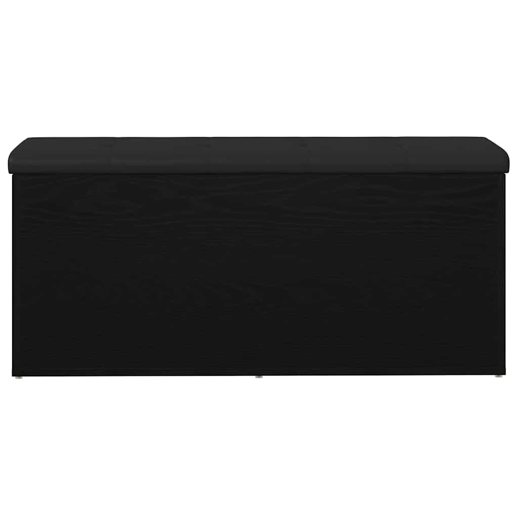 Storage Bench Black oak 102 x 42 x 45 cm Engineered Wood