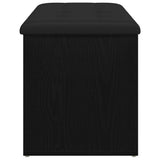 Storage Bench Black oak 102 x 42 x 45 cm Engineered Wood