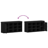 Shoe Bench with Drawer Black 100 x 30 x 48 cm Engineered wood - Extra Image