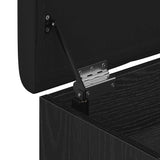 Shoe Bench with Storage Black 60 x 30 x 48 cm Engineered wood - Extra Image