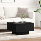 Coffee Table Black oak 55 x 55 x 31 cm Engineered wood