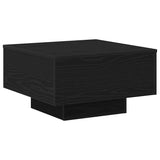 Coffee Table Black oak 55 x 55 x 31 cm Engineered wood - 45-Degree Angle