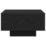 Coffee Table Black oak 55 x 55 x 31 cm Engineered wood - Rear View
