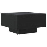 Coffee Table Black Oak 55 x 55 x 31 cm Engineered Wood - Low Angle