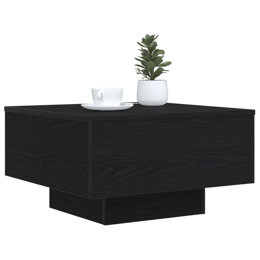 Black Oak 55 x 55 x 31 cm Engineered Wood
