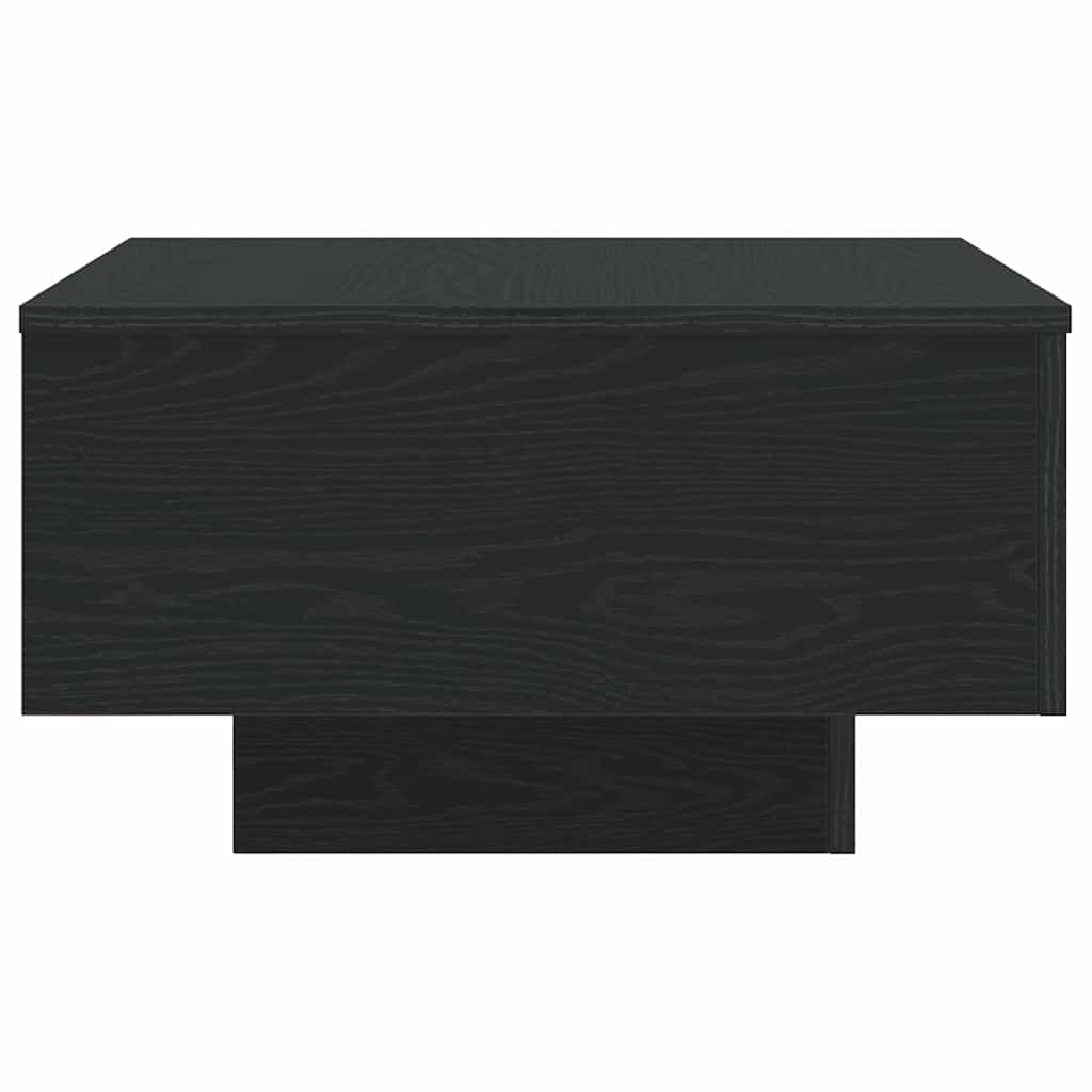 Coffee Table Black Oak 55 x 55 x 31 cm Engineered Wood