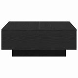 Coffee Table Black oak 80 x 80 x 31 cm Engineered wood - 45-Degree Angle