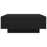 Coffee Table Black Oak 80 x 80 x 31 cm Engineered Wood