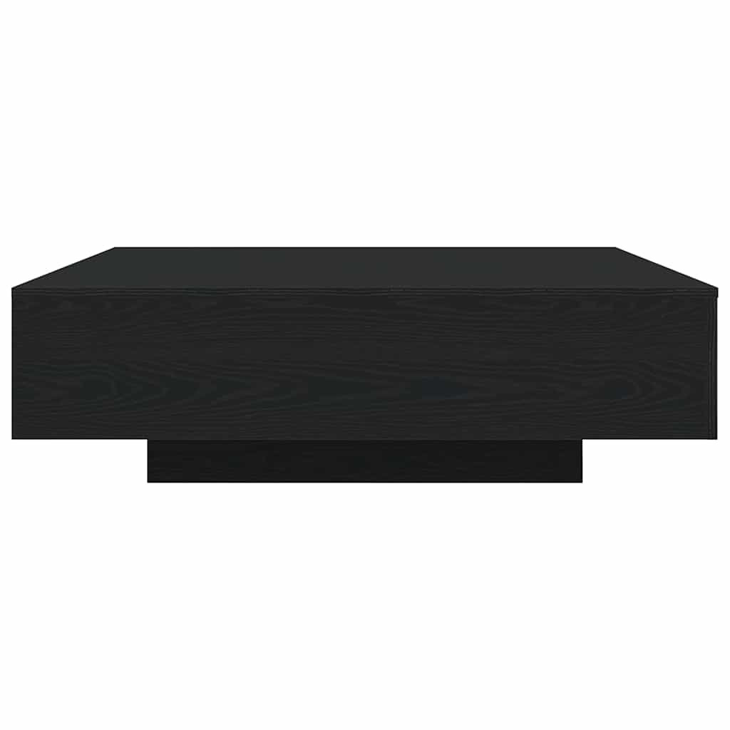 Coffee Table Black Oak 100 x 100 x 31 cm Engineered Wood