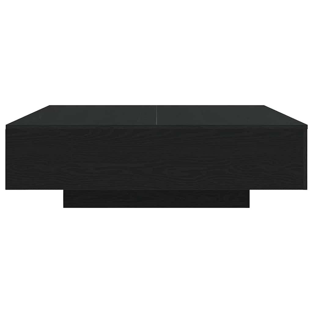 Coffee Table Black Oak 100 x 100 x 31 cm Engineered Wood
