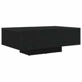 Coffee Table Black Oak 85 x 55 x 31 cm Engineered Wood - 45-Degree Angle