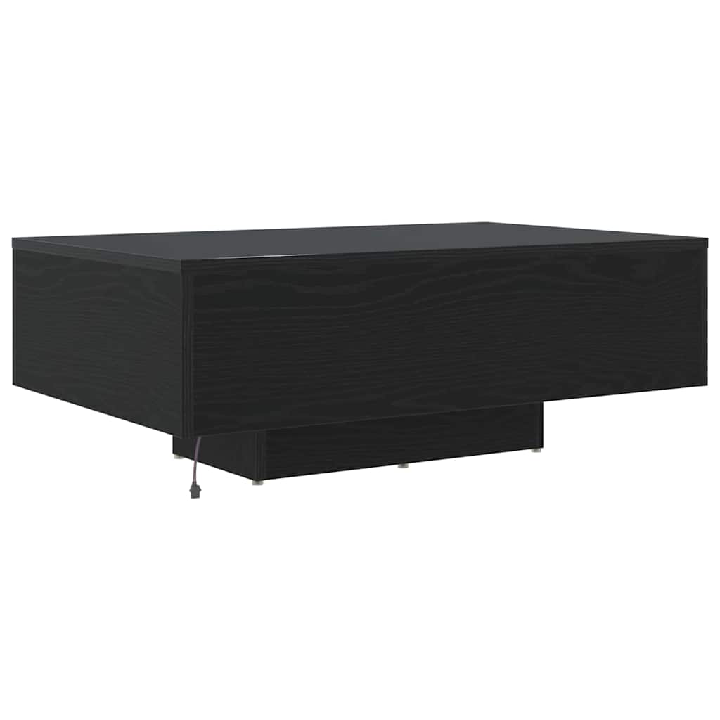 Coffee Table Black Oak 85 x 55 x 31 cm Engineered Wood