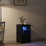 Side Cabinet Black oak 41 x 37 x 67 cm Engineered Wood - 45-Degree Angle