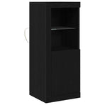 LED Sideboard Black 41 x 37 x 100 cm Engineered Wood