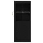 LED Sideboard Black 41 x 37 x 100 cm Engineered Wood