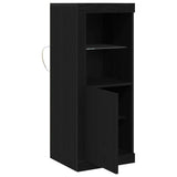 LED Sideboard Black 41 x 37 x 100 cm Engineered Wood