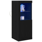 LED Sideboard Black 41 x 37 x 100 cm Engineered Wood