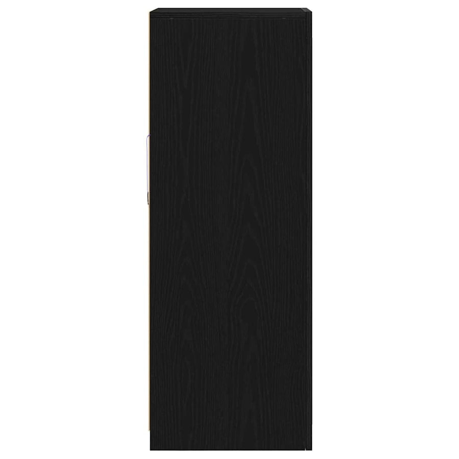 LED Sideboard Black 41 x 37 x 100 cm Engineered Wood