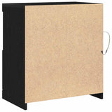 LED Sideboard Black 60,5 x 37 x 67 cm Engineered Wood