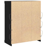 Sideboard Black oak 41 x 37 x 100 cm Engineered Wood - Low Angle