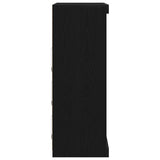 Sideboard Black oak 41 x 37 x 100 cm Engineered Wood - Close-Up Angle