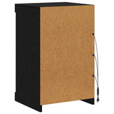 LED Sideboard Black Oak 41 x 37 x 67 cm Engineered Wood