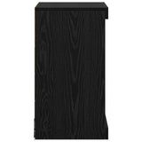 LED Sideboard Black Oak 41 x 37 x 67 cm Engineered Wood