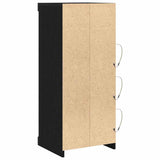 LED Sideboard Black Oak 41 x 37 x 100 cm Engineered Wood