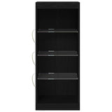 Sideboard Black oak 41 x 37 x 100 cm Engineered Wood - Rear View