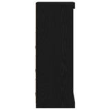 Sideboard Black oak 41 x 37 x 100 cm Engineered Wood - Close-Up Angle