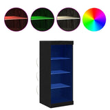 Sideboard Black oak 41 x 37 x 100 cm Engineered Wood - Top-Down View