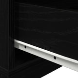 Bedside Cabinet Black oak 70 x 36 x 40.5 cm Engineered wood - Extra Image