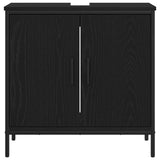 Bathroom Sink Cabinet Black Oak 60 x 30 x 60 cm Engineered Wood