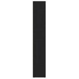 Bathroom Cabinet Black Oak 30x30x183.5 cm Engineered Wood