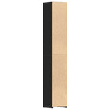 Bathroom Cabinet Black Oak 30x30x183.5 cm Engineered Wood - Low Angle