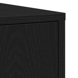 Bathroom Cabinet Black Oak 30x30x183.5 cm Engineered Wood - Extra Image
