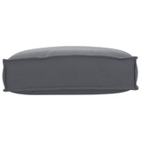 Cushion Anthracite 50 x 40 x 12 cm Oxford Fabric - Side View