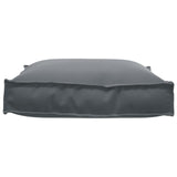 Cushion Anthracite 70 x 70 x 12 cm Oxford Fabric - Top-Down View