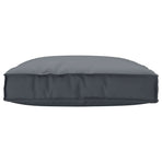Cushion Oxford Fabric Anthracite 80 x 80 x 12 cm