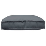 Cushion Anthracite 80 x 80 x 12 cm Oxford Fabric - Rear View