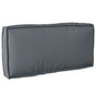 Cushion Oxford Fabric Anthracite 80 x 40 x 12 cm