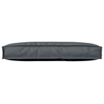 Cushion Oxford Fabric Anthracite 80 x 40 x 12 cm