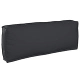 Pallet Cushion for Seat / Backrest Anthracite 120 x 60 x 12 cm - Front View