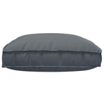 Cushion Oxford Fabric Anthracite 120 x 80 x 12 cm