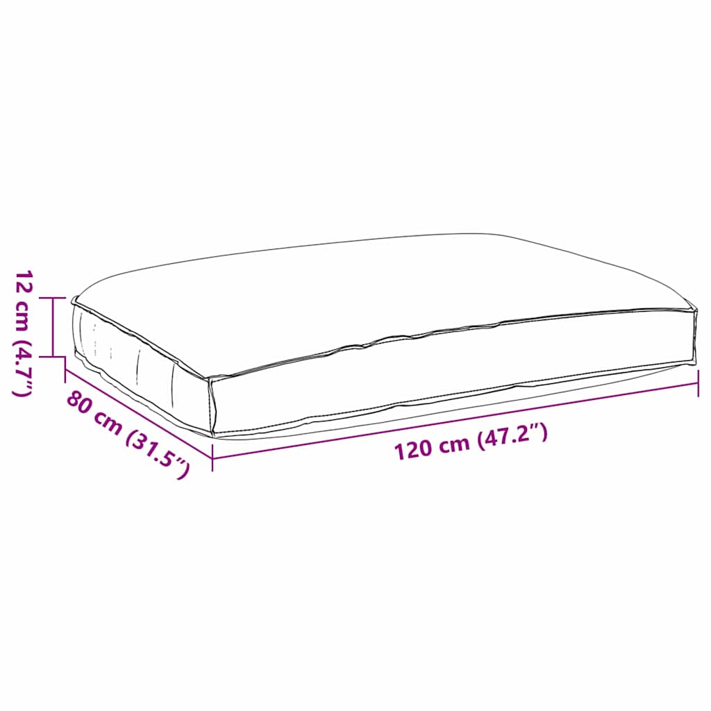 Pallet Cushion for suitable for Seat Anthracite