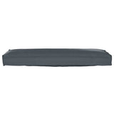 Pallet Cushion for Bench Anthracite 120 x 40 x 8 cm - Side View