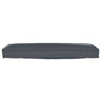 Cushion Oxford Fabric Anthracite 120 x 40 x 8 cm