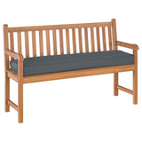 Pallet Cushion for Bench Anthracite 150 x 40 x 8 cm - Front View