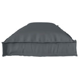 Cushion Oxford Fabric Anthracite 150 x 40 x 8 cm - Top-Down View