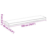 Pallet Cushion Anthracite 180 x 40 x 8 cm Oxford fabric - Extra Image